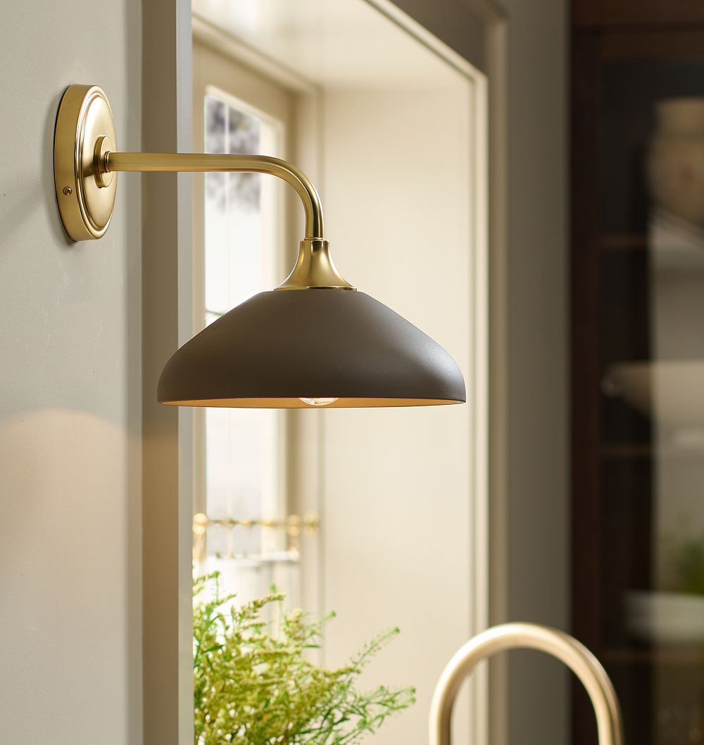 Trillium Sconce, Ceramic Shades by Rejuvenation