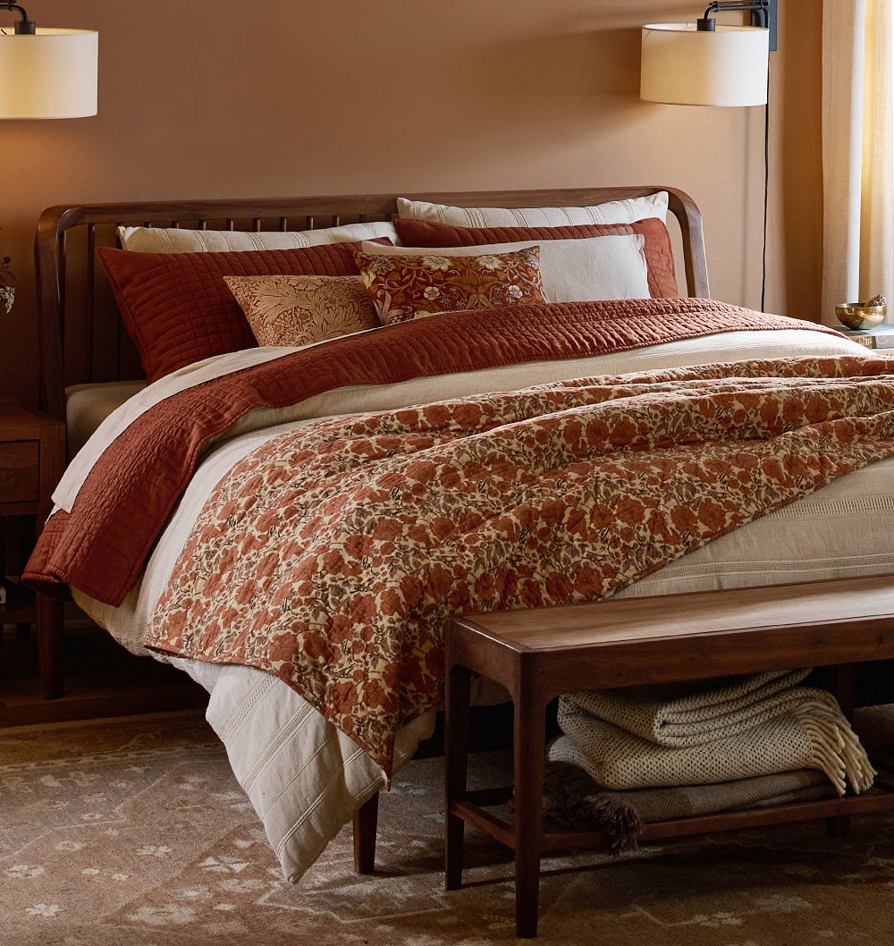 Poppy Handstitched Quilt & Shams by Rejuvenation
