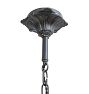 Vintage Art Deco Chandelier Slipper Shade 5 Light
