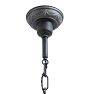 Vintage Colonial Revival Chandelier 3 Arm Bare Bulb Aluminum