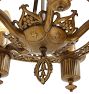 Vintage Colonial Revival Chandelier 5 Light Cast