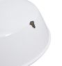 Vintage Industrial Pendant White Enamel