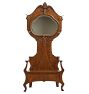 Vintage Traditional Hall Stand in White Oak Rift c1910s