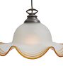 Vintage Traditional Pendant Large Waved Shade