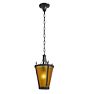 Vintage Classical Revival Pendant Lantern with Greek Key Motif