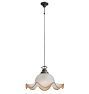 Vintage Traditional Pendant Large Waved Shade