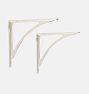 Open Box: Arched Shelf Bracket, Set Of Two (8") - Polished Nickel