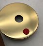 Open Box: Altona Bare-Bulb Semi-Flush Mount - Aged Brass, Walnut