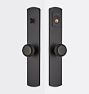 Arched Knob Exterior Door Hardware Tube Latch Set, Oil-Rubbed Bronze