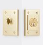 Haven Deadbolt, Aged Brass
