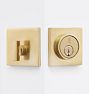 Tumalo Deadbolt, Aged Brass
