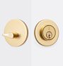 Richmond Deadbolt, Aged Brass