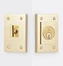 Tabor Deadbolt, Aged Brass