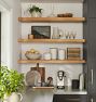 Floating Wood Shelf with 2" Height