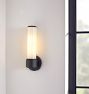Rigdon Glass Sconce in Aged Brass