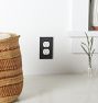 Fenton Single Duplex Switchplate