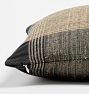 Plaid Handspun Raw Silk Pillow Cover
