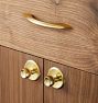 Saturn Cabinet Knob with Round Backplate