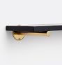 Brass Rod Shelf Brackets, Set of 2
