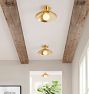 Crawford Flush Mount, Metal Shade