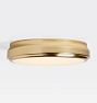 Cully 12" LED Flush Mount, Aged Brass