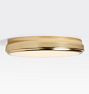 Open Box: Cully 16" LED Flush Mount, Aged Brass