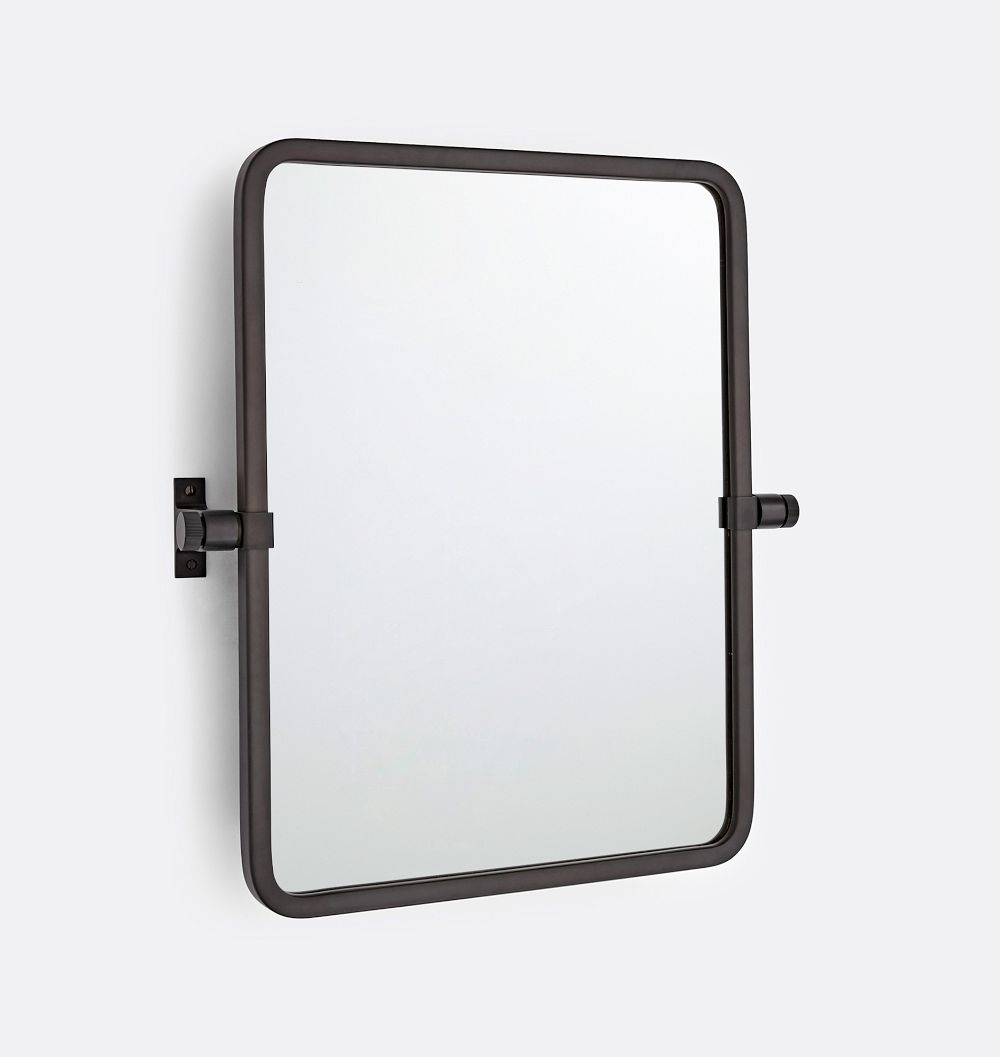 West Slope Rounded Rectangle Pivot Mirror by Rejuvenation