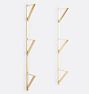 Triple-Shelf Bracket Set - Aged Brass