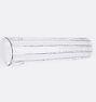 28in Clear Fluted Glass