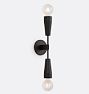 Open Box: Altona Bare-Bulb Double Sconce, Oil-Rubbed Bronze