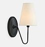 Berkshire Sconce, Oil-Rubbed Bronze and White Shade