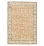 Vintage Turkish Wool Hand-Knotted Medallion Peach Area Rug 10'7" x 7'2"