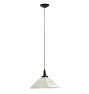 Vintage Industrial  Pendant with Holophane Fluted Glass Shade