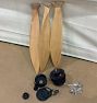 Open Box: Falcon Ceiling Fan (13") - Matte Black &amp; Oak Blade