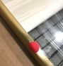 Open Box: Rounded Rectangle Metal Framed Mirror, French Cleat (20"W x  36"H) - Aged Brass