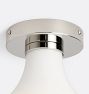 FOLK Abigail Soft Cone Glass Semi-Flush Mount