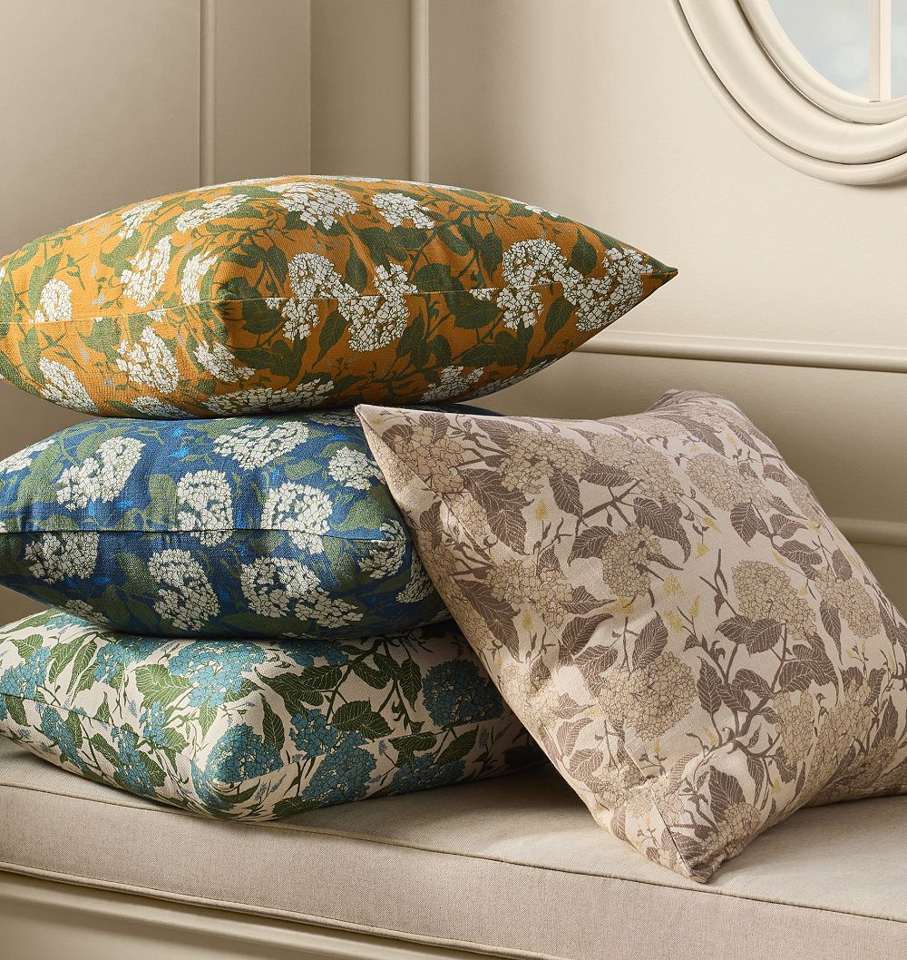 Hydrangea Pillow Cover by Rejuvenation