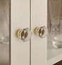 Octagon Glass Cabinet Knob