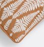 Fern Frond Embroidered Pillow Cover