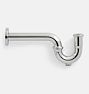 Traditional 17-Gauge Brass Sink Drain 1-1/4" P-Trap