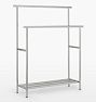Riley Standing Towel Rack, Brushed Nickel