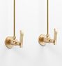 Rigdon Lever-Handle Faucet Supply Line - 1/2" Compressionression - Aged Brass
