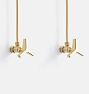 Blair Faucet Supply Line - 1/2" Compression - Aged Brass