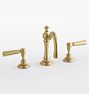 Connor Bath Faucet Widespread Deck Lever Handle CP PVD