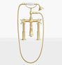 Miramar Tub Filler Traditional Deck Mount Cross Handle SB