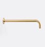 Shower Arm Wall Mount L-arm 14.25in CP PVD