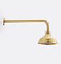 Shower Arm Wall Mount L-arm 6inRn SH CP PVD