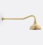Shower Arm Wall Mount Gooseneck 6inRn SH CP PVD