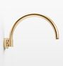 Shower Arm Wall Mount Arched 12in CP PVD