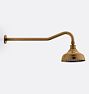 Shower Arm Wall Mount Gooseneck 6inRn SH HEB